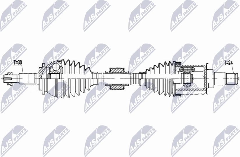 NTY NPW-TY-192 - Приводной вал avtokuzovplus.com.ua