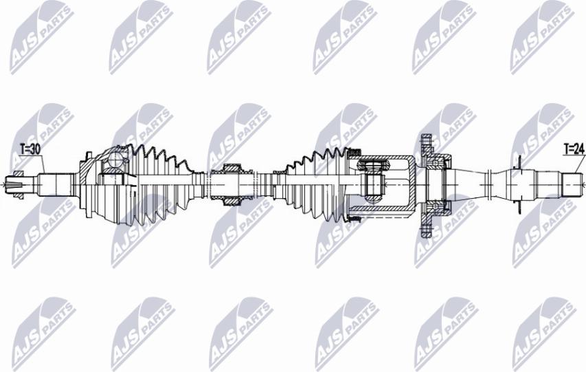 NTY NPW-TY-193 - Приводной вал avtokuzovplus.com.ua