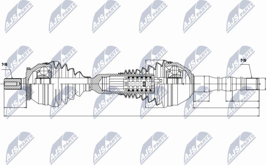 NTY NPW-VV-048 - Приводной вал avtokuzovplus.com.ua