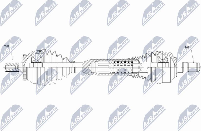 NTY NPW-VV-050 - Приводной вал avtokuzovplus.com.ua