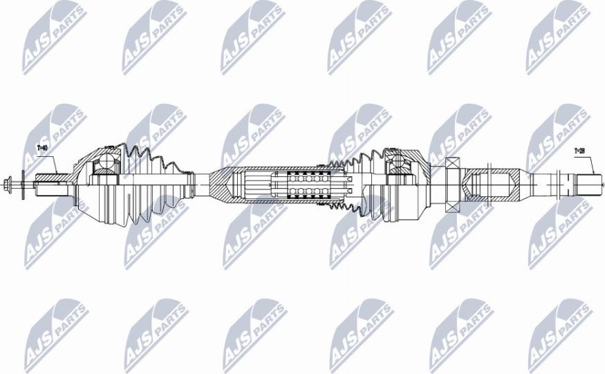 NTY NPW-VV-058 - Приводной вал avtokuzovplus.com.ua