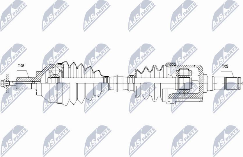 NTY NPW-VV-111 - Приводний вал autocars.com.ua