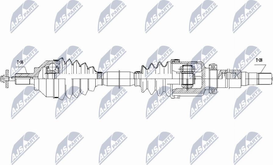 NTY NPW-VV-113 - Приводной вал avtokuzovplus.com.ua