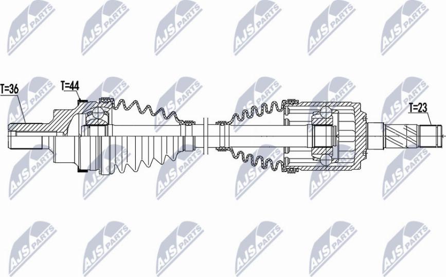 NTY NPW-VV-119 - Приводний вал autocars.com.ua