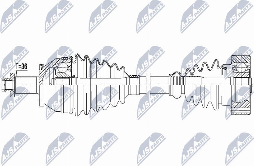 NTY NPW-VW-123 - Приводной вал avtokuzovplus.com.ua