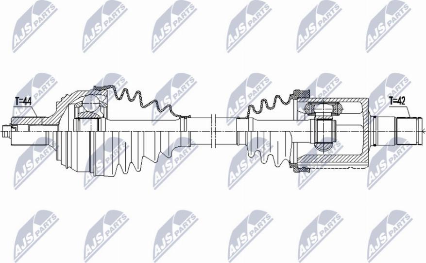 NTY NPW-VW-178 - Приводний вал autocars.com.ua