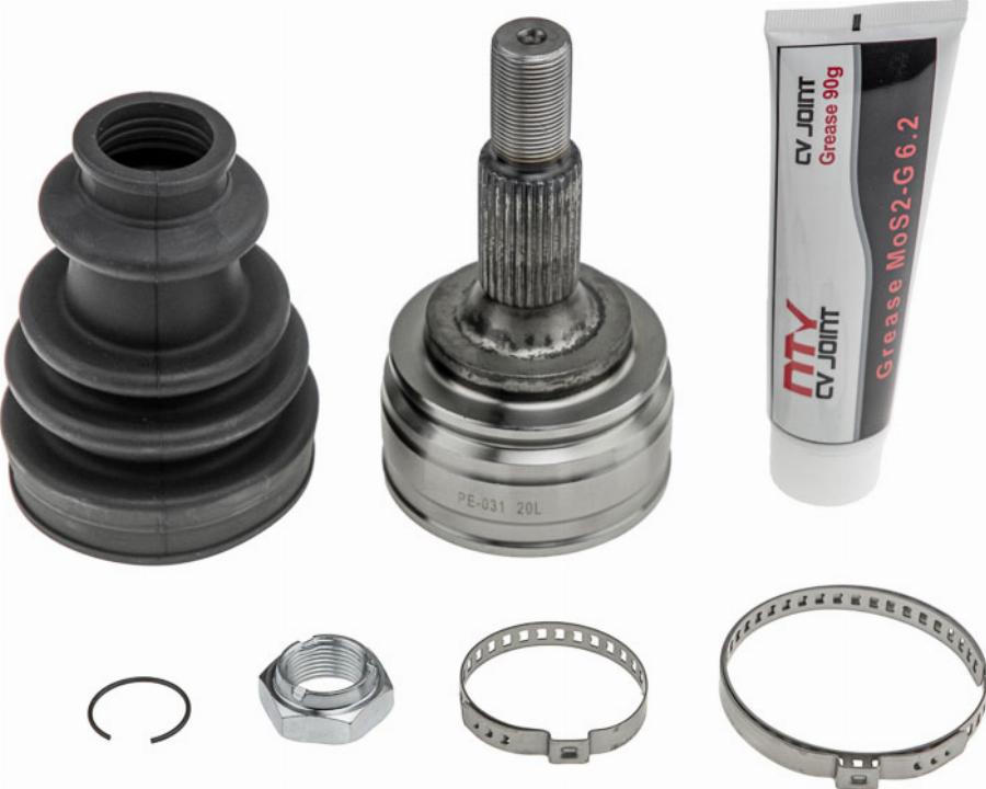 NTY NPZ-PE-031 - Шарнірний комплект, ШРУС, приводний вал autocars.com.ua