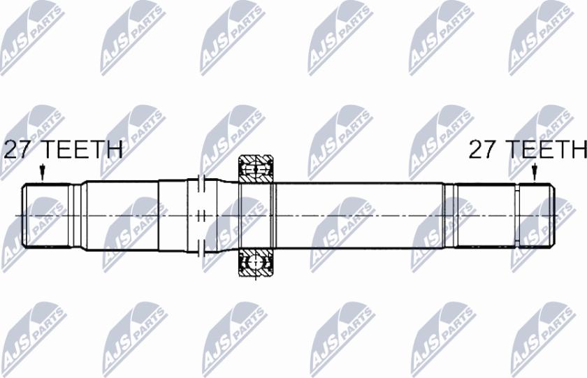 NTY NWP-ME-003 - Приводний вал autocars.com.ua