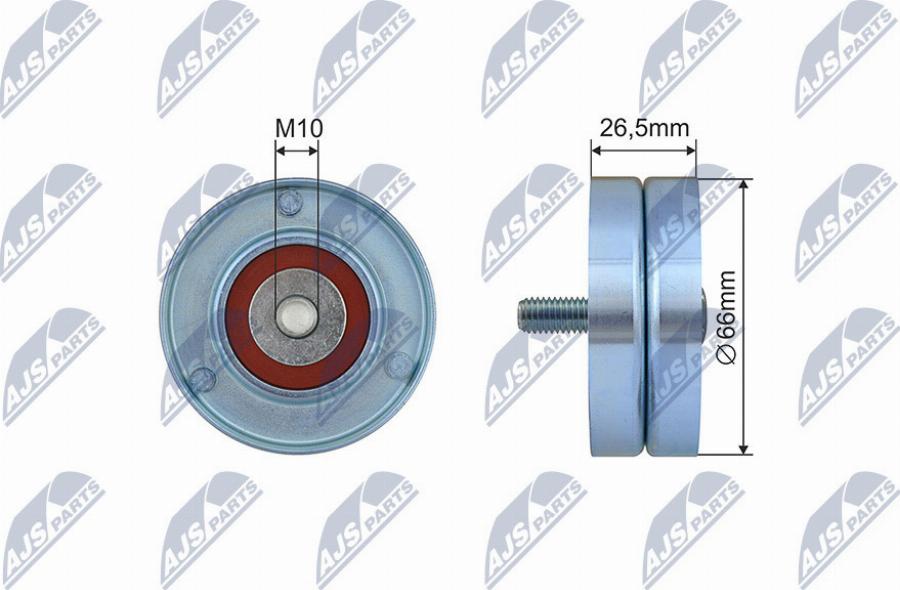 NTY RNK-AR-013 - Направляющий ролик, поликлиновый ремень avtokuzovplus.com.ua