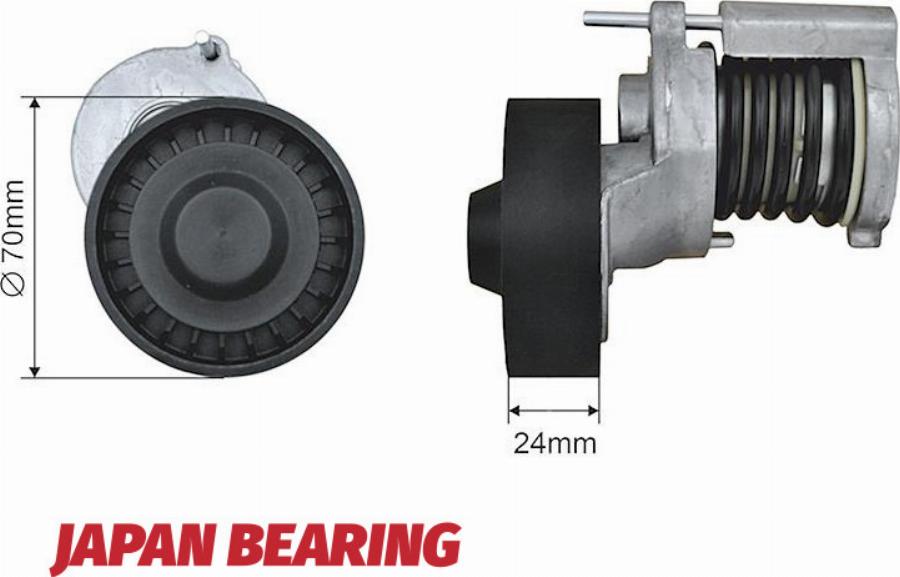 NTY RNK-AU-029 - Паразитний / провідний ролик, поліклиновий ремінь autocars.com.ua