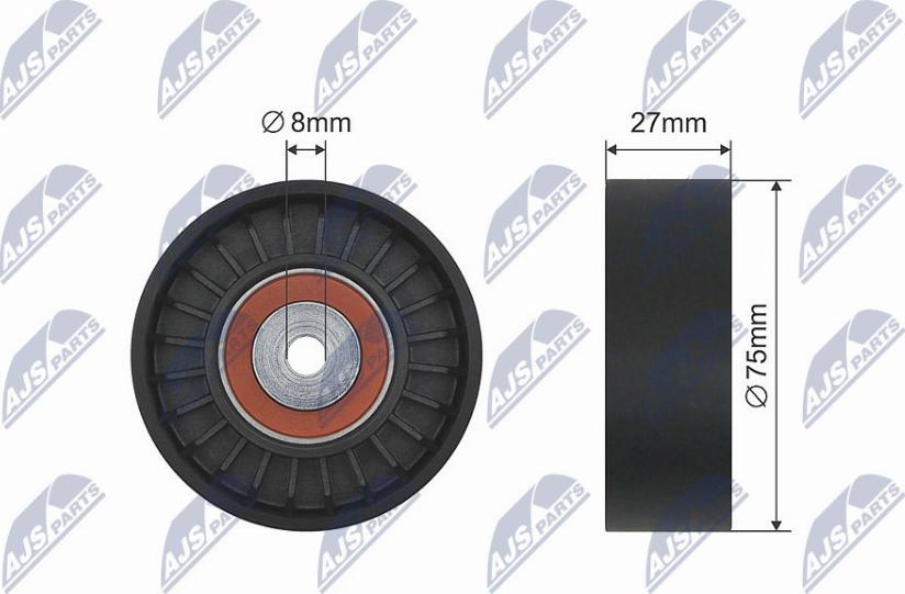 NTY RNK-AU-032 - Натяжна ролик, клиновий ремінь autocars.com.ua