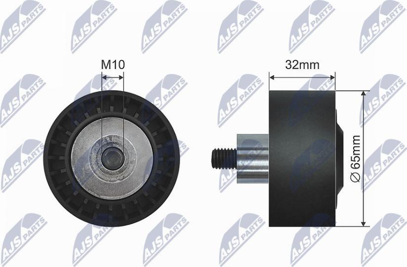 NTY RNK-BM-021 - Направляющий ролик, клиновой ремень avtokuzovplus.com.ua