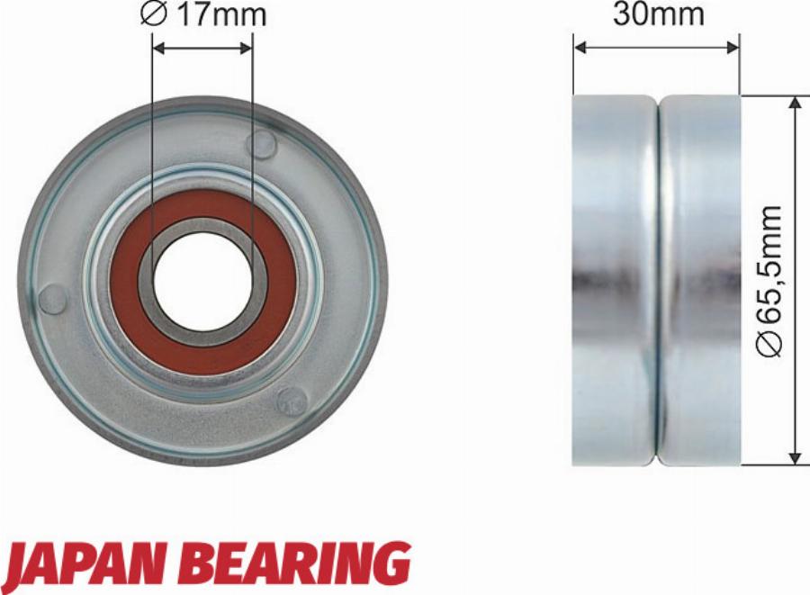 NTY RNK-CH-019 - Паразитний / провідний ролик, поліклиновий ремінь autocars.com.ua