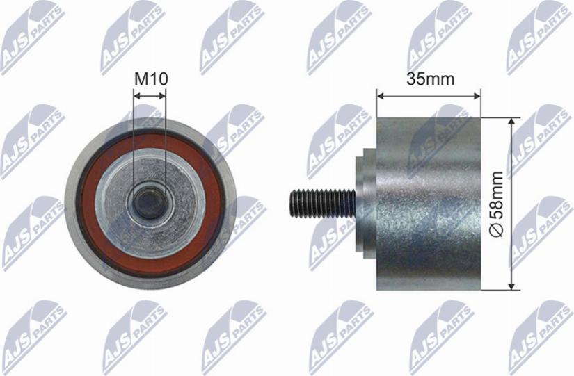 NTY RNK-CH-055 - Направляющий ролик, поликлиновый ремень avtokuzovplus.com.ua