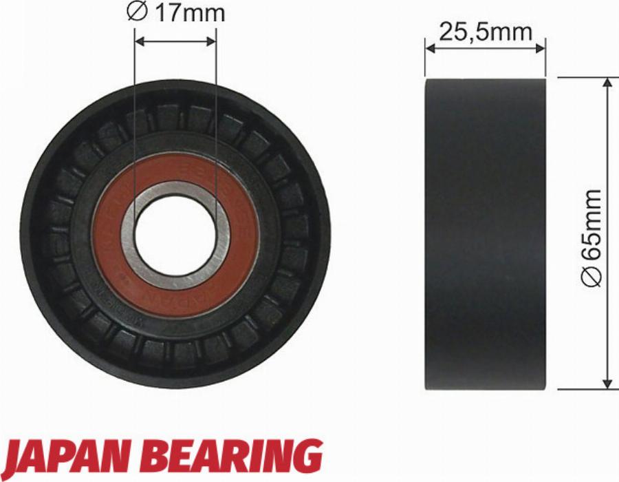 NTY RNK-CT-020 - Паразитний / провідний ролик, поліклиновий ремінь autocars.com.ua