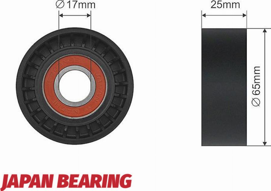 NTY RNK-CT-029 - Паразитний / провідний ролик, поліклиновий ремінь autocars.com.ua