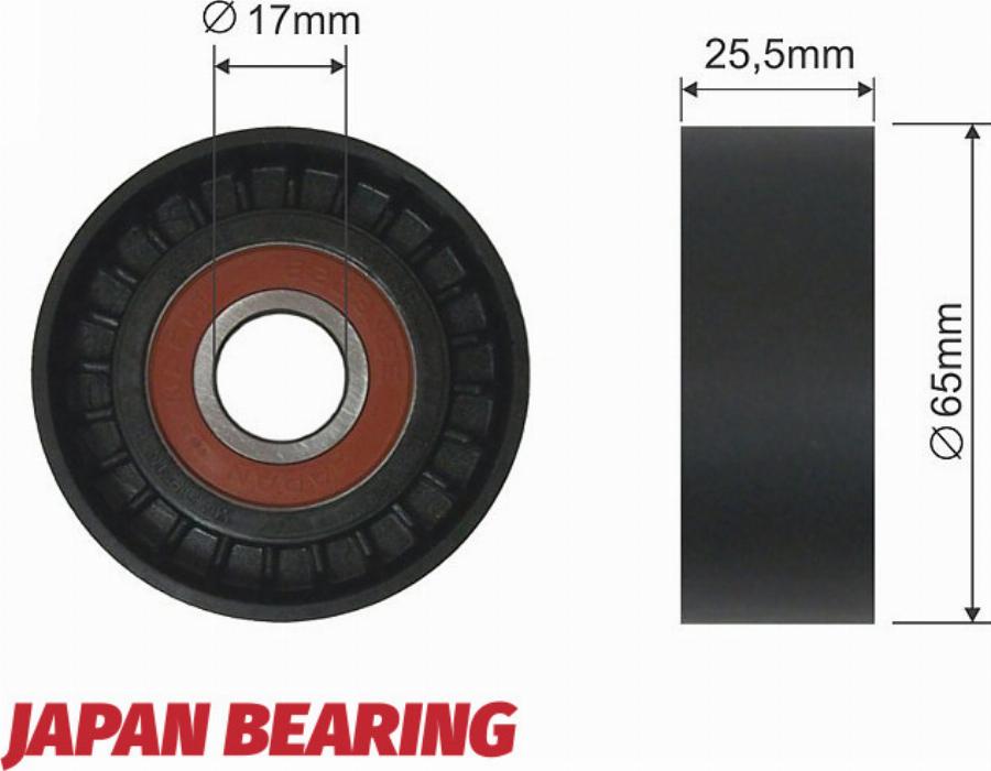 NTY RNK-FR-000 - Паразитний / провідний ролик, поліклиновий ремінь autocars.com.ua