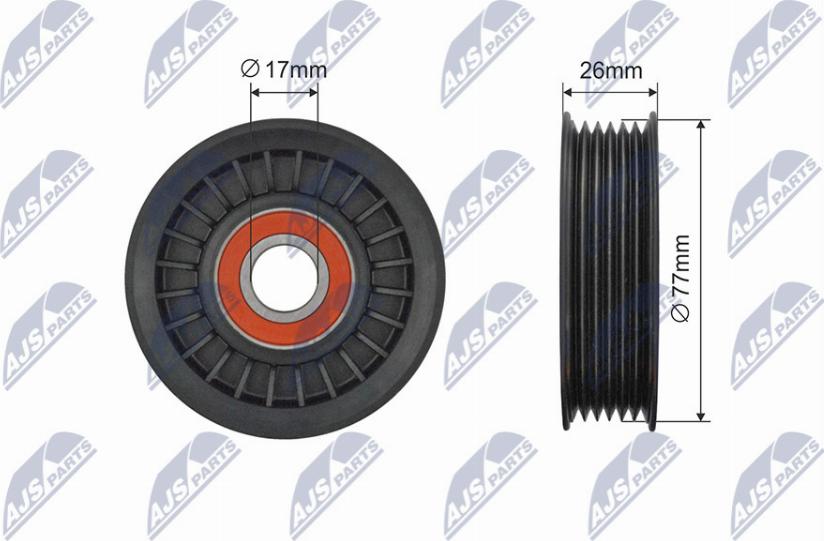 NTY RNK-FR-060 - Направляющий ролик, поликлиновый ремень avtokuzovplus.com.ua