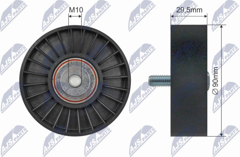 NTY RNK-FR-067 - Направляющий ролик, поликлиновый ремень avtokuzovplus.com.ua