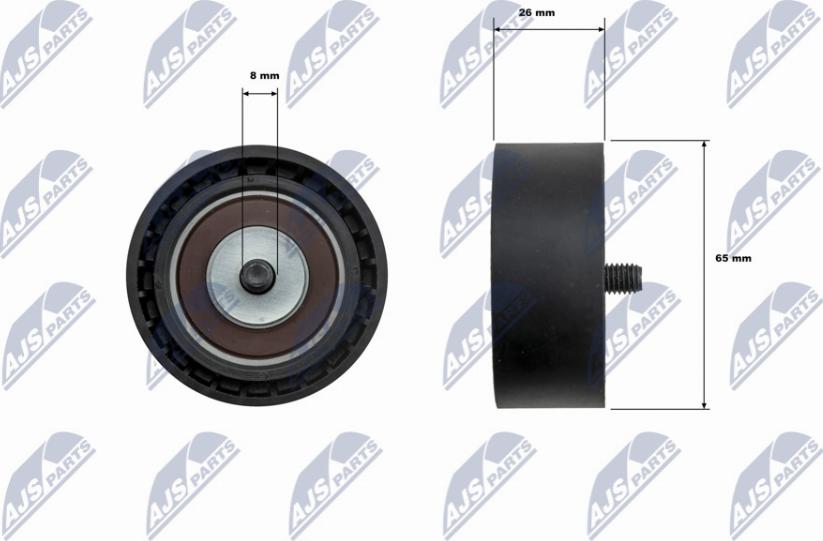 NTY RNK-FR-070 - Паразитний / провідний ролик, поліклиновий ремінь autocars.com.ua