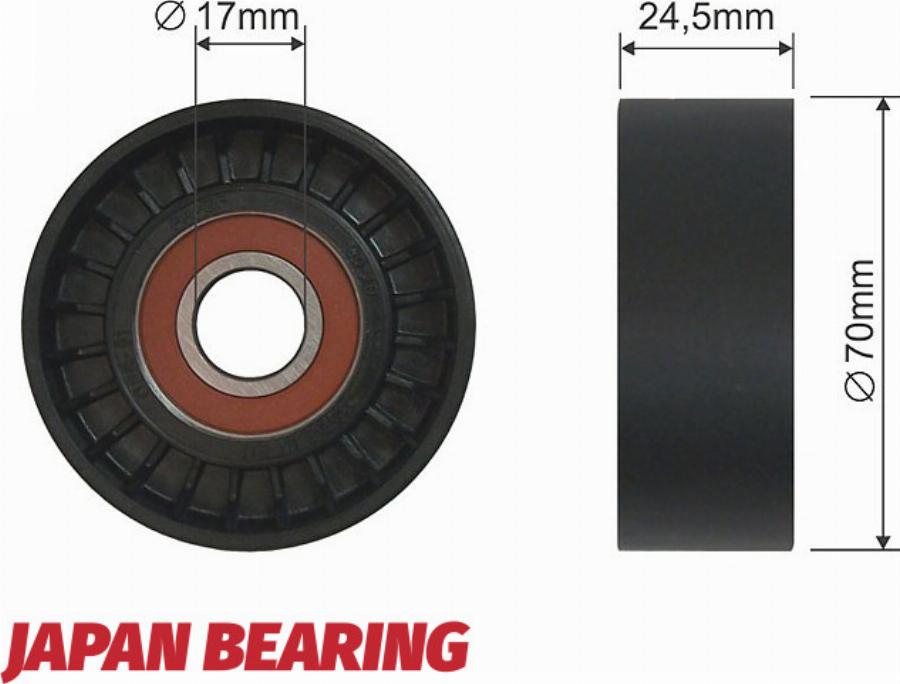 NTY RNK-FT-002 - Паразитний / провідний ролик, поліклиновий ремінь autocars.com.ua