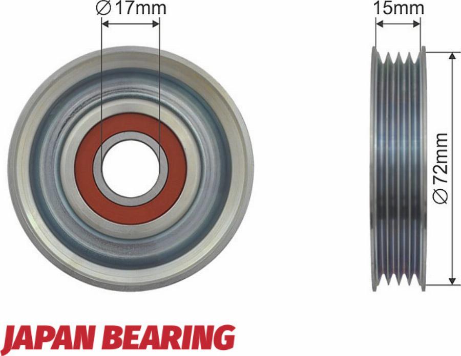 NTY RNK-HD-007 - Паразитний / Провідний ролик, клиновий ремінь autocars.com.ua