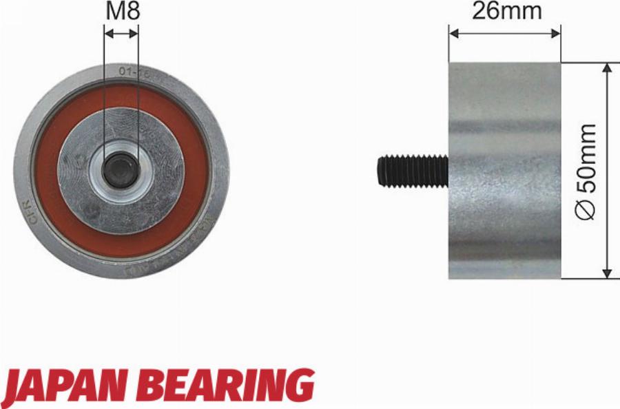 NTY RNK-RE-011 - Паразитний / провідний ролик, поліклиновий ремінь autocars.com.ua