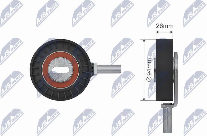 NTY RNK-RE-012 - Направляющий ролик, поликлиновый ремень avtokuzovplus.com.ua