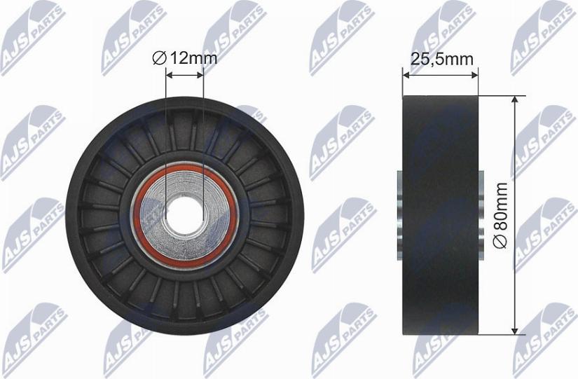 NTY RNK-SA-001 - Направляющий ролик, поликлиновый ремень avtokuzovplus.com.ua