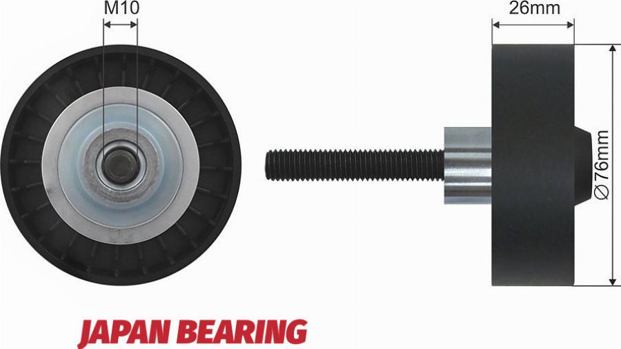 NTY RNK-VW-002 - Паразитний / Провідний ролик, клиновий ремінь autocars.com.ua