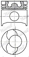 Nüral 87-136800-40 - Поршень autocars.com.ua