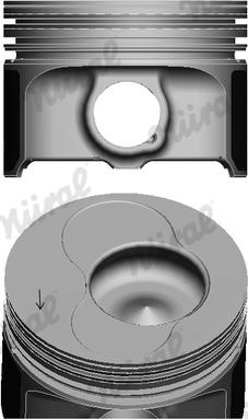 Nüral 87-139500-30 - Поршень autocars.com.ua