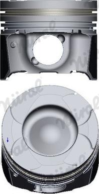 Nüral 87-430300-00 - Поршень autocars.com.ua