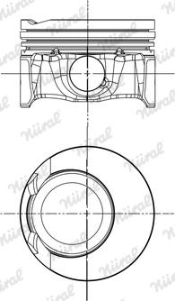 Nüral 87-450900-00 - Поршень autocars.com.ua