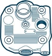 OE Germany 06 1320 XF1050 - Головка цилиндра, пневматический компрессор avtokuzovplus.com.ua