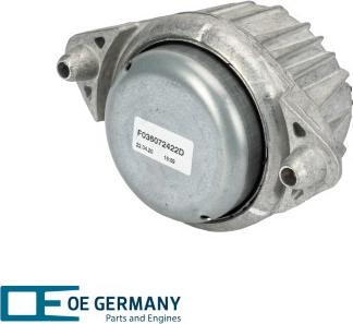 OE Germany 800871 - Подушка, підвіска двигуна autocars.com.ua