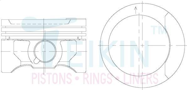 Mopart 1021283012 - Поршень autocars.com.ua