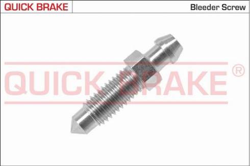 OJD Quick Brake 0011 - Болт повітряного клапана / вентиль, колісний гальмівний шлях навіть.  циліндр autocars.com.ua