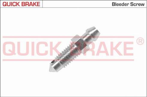 OJD Quick Brake 0015 - Болт повітряного клапана / вентиль, колісний гальмівний шлях навіть.  циліндр autocars.com.ua