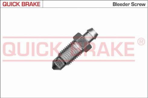 OJD Quick Brake 0107 - Болт повітряного клапана / вентиль, колісний гальмівний шлях навіть.  циліндр autocars.com.ua