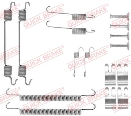 OJD Quick Brake 105-0029 - Комплектуючі, барабанний гальмівний механізм autocars.com.ua