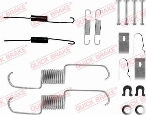 OJD Quick Brake 1050743 - Комплектуючі, барабанний гальмівний механізм autocars.com.ua