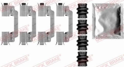 OJD Quick Brake 109-0010 - Комплектуючі, колодки дискового гальма autocars.com.ua