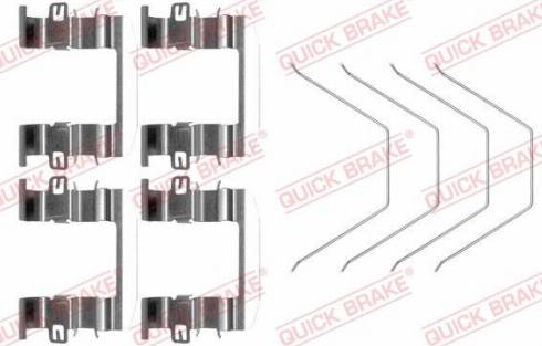 OJD Quick Brake 109-0016 - Комплектуючі, колодки дискового гальма autocars.com.ua