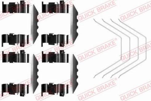 OJD Quick Brake 109-0018 - Комплектуючі, колодки дискового гальма autocars.com.ua