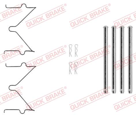 OJD Quick Brake 109-0040 - Комплектуючі, колодки дискового гальма autocars.com.ua