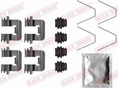 OJD Quick Brake 109-0046 - Комплектуючі, колодки дискового гальма autocars.com.ua