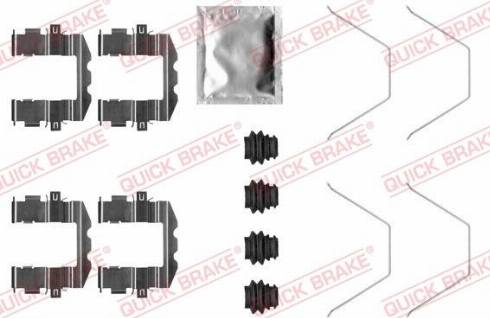 OJD Quick Brake 109-0057 - Комплектуючі, колодки дискового гальма autocars.com.ua