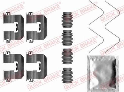 OJD Quick Brake 109-0058 - Комплектуючі, колодки дискового гальма autocars.com.ua