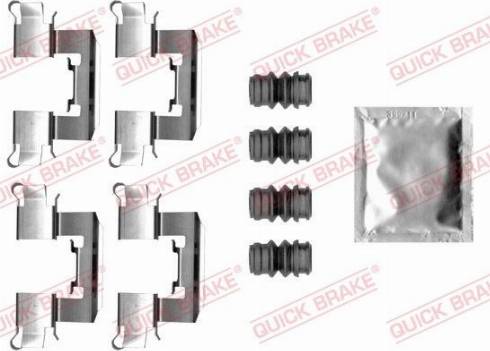 OJD Quick Brake 109-0062 - Комплектуючі, колодки дискового гальма autocars.com.ua